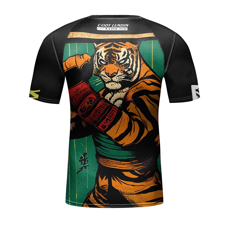 Kids Rushguard Jiu jitsu Tiger Set